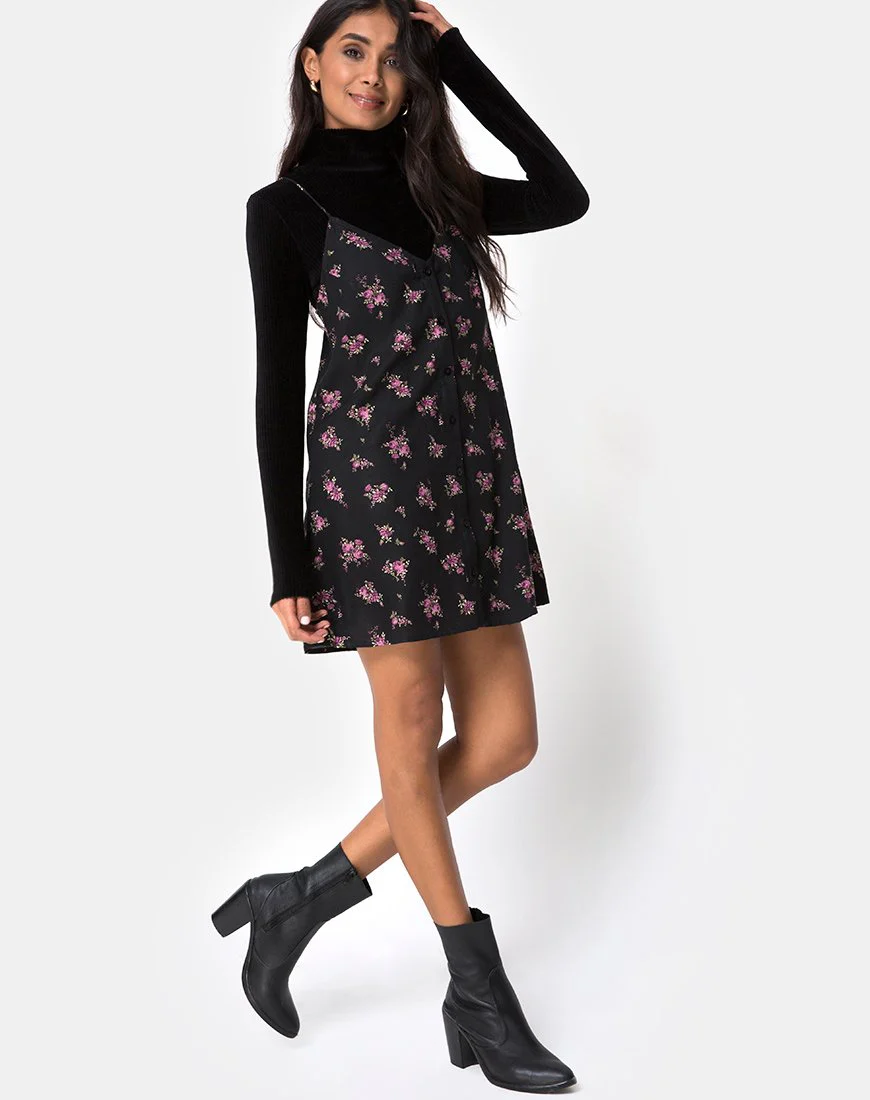 Sanna Slip Dress aus Sohey Rose Schwarz - Image 3
