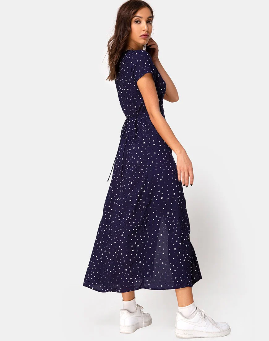 Sanrin Midikleid in Starstruck Navy - Image 2