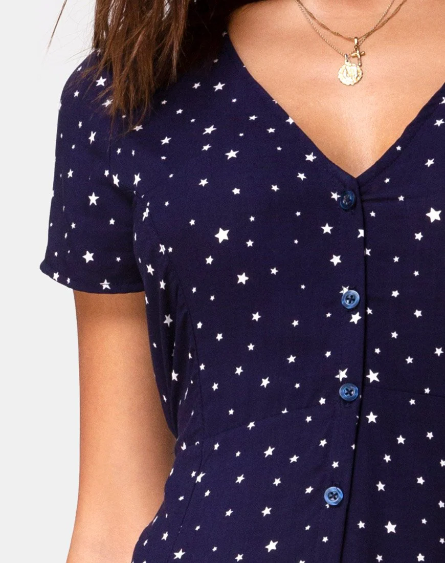 Sanrin Midikleid in Starstruck Navy - Image 5