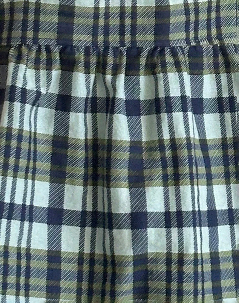 Sanula Top aus Leinen mit Monokaro Grün - Image 6