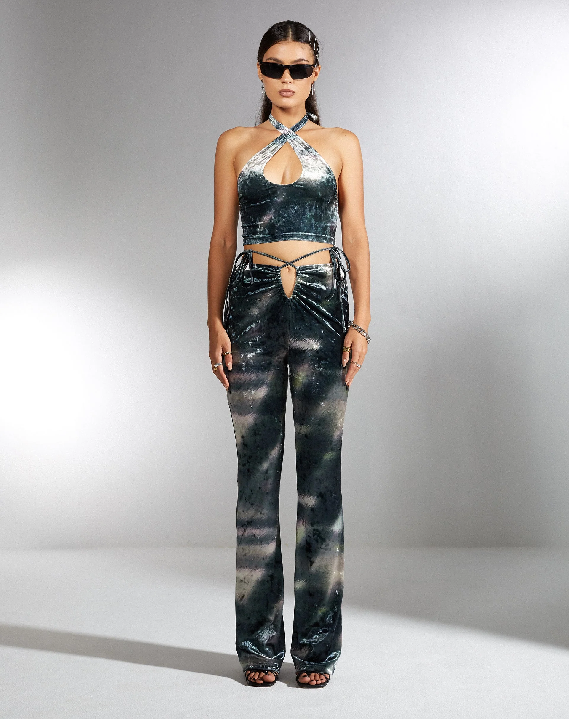 Sarita Hose in abstraktem Tarnmuster - Image 6