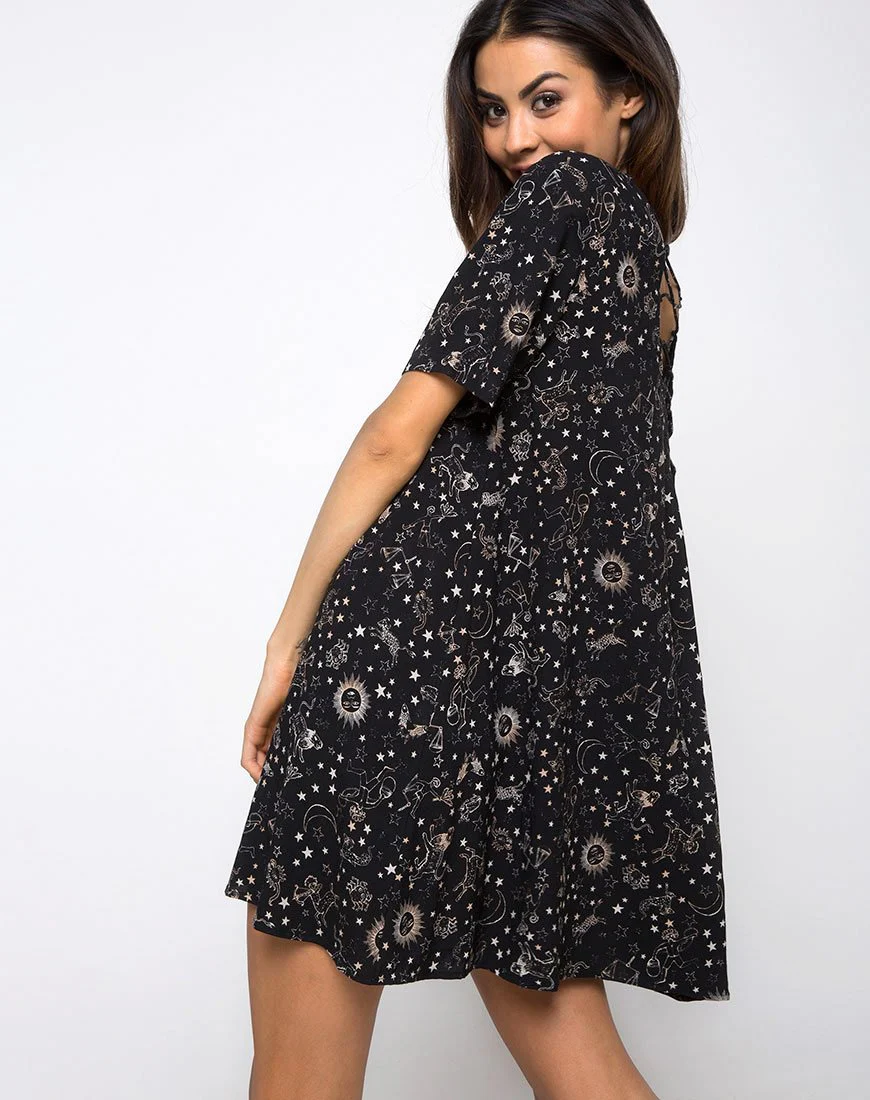 Sasena Swing Kleid in Astro Schwarz - Image 2