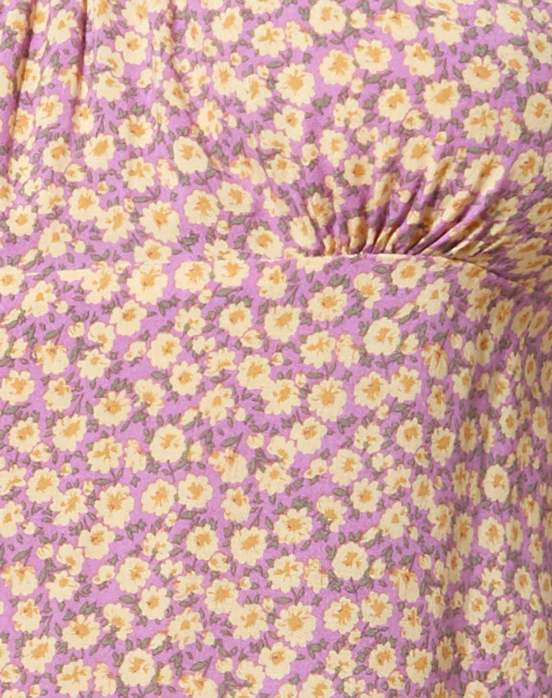 Sasi Minikleid in Flower Fun Flieder Zitrone - Image 6