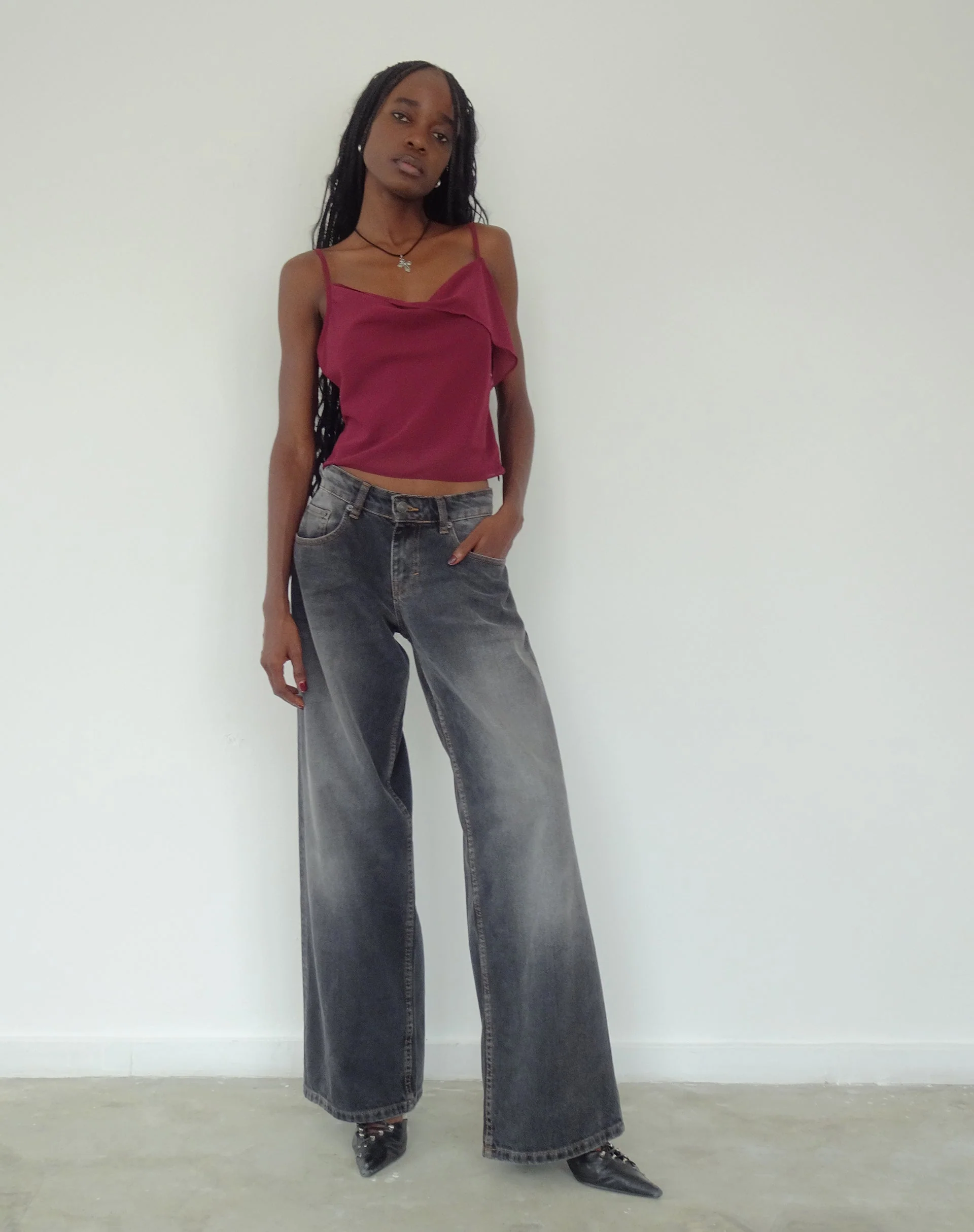 Satisha Oberteil aus Chiffon Pflaume - Image 3