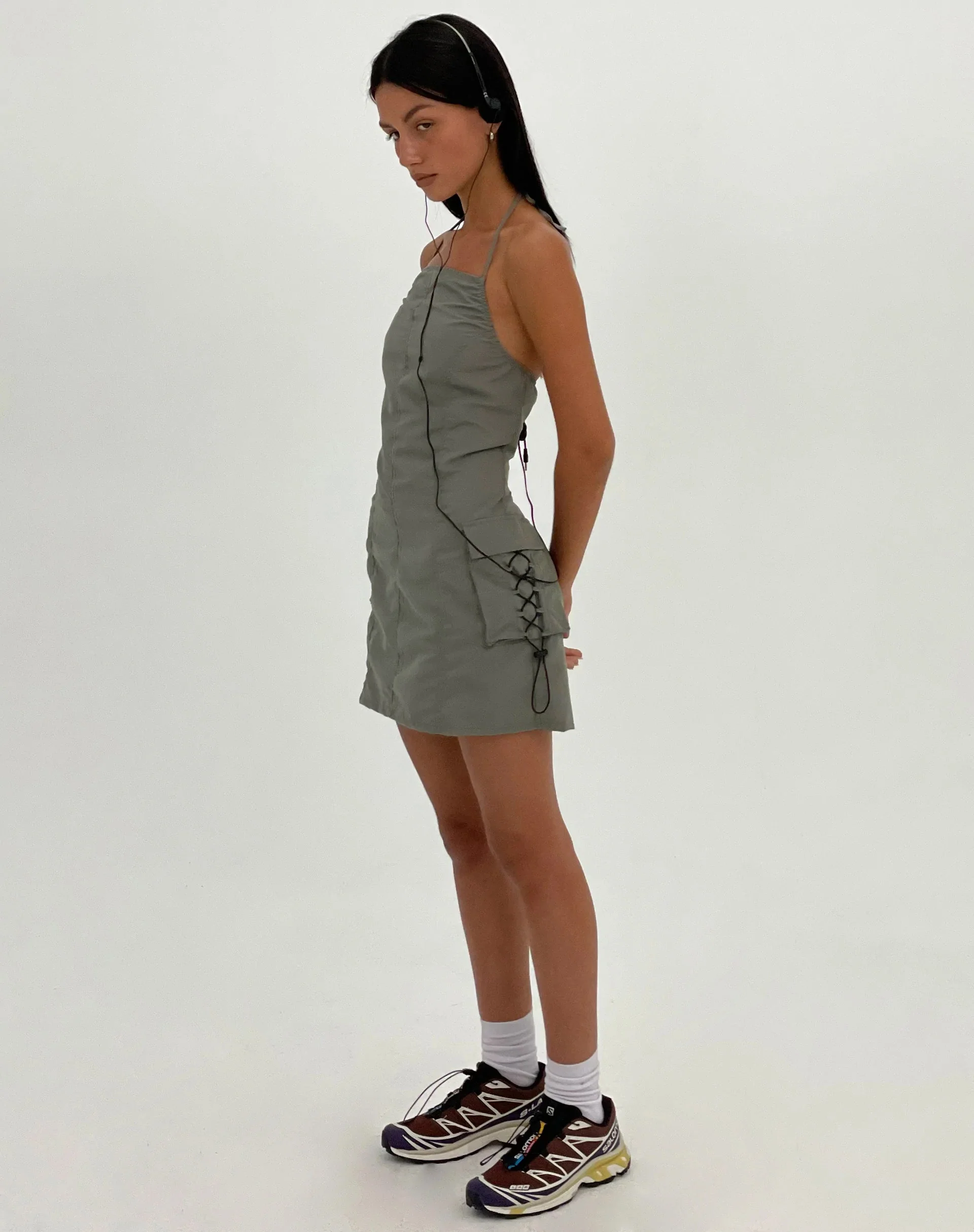 MOTEL X JACQUIE Schmidt Minikleid in Grau
