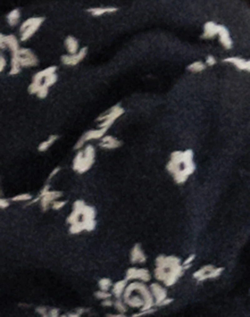 Haargummi in Floral Land Schwarz - Image 3