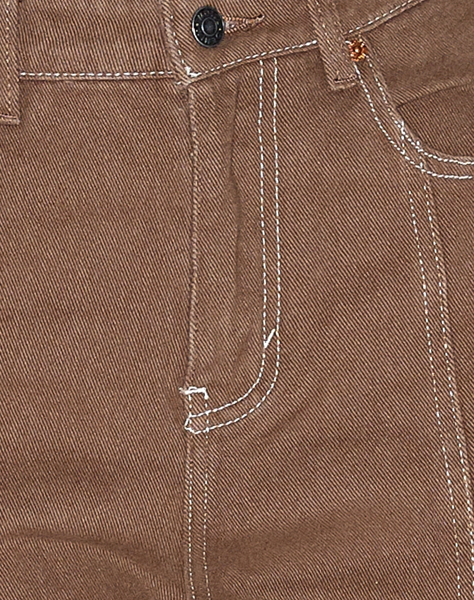 Nahtparallele Jeans in sattem Braun - Image 6