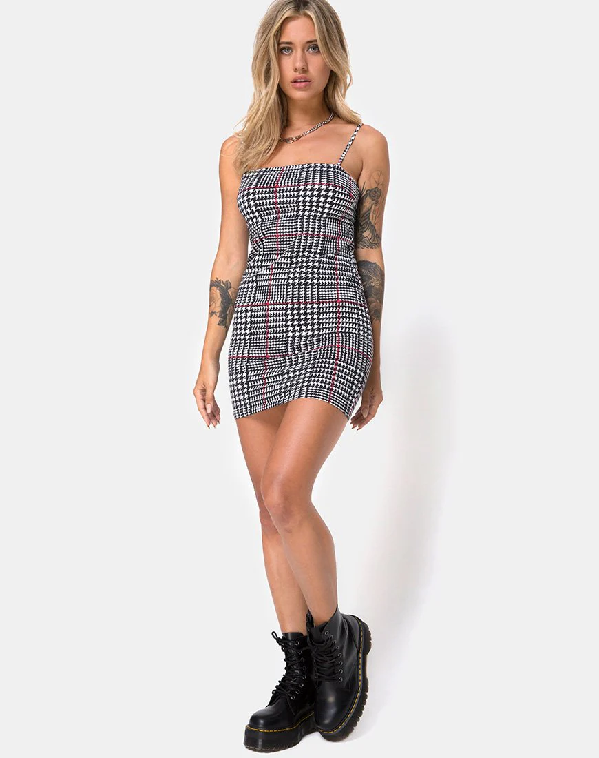 Selah Kleid in Big Charles Karo - Image 3