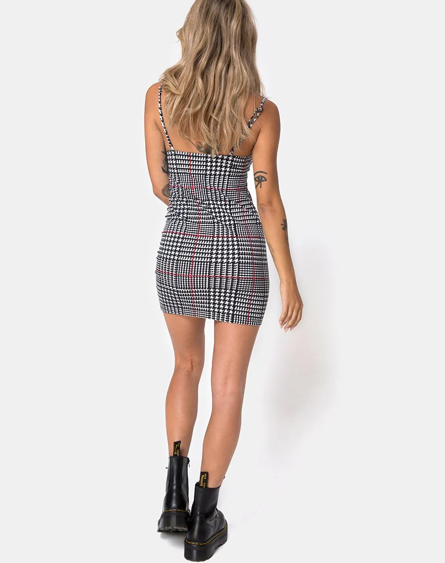 Selah Kleid in Big Charles Karo - Image 4