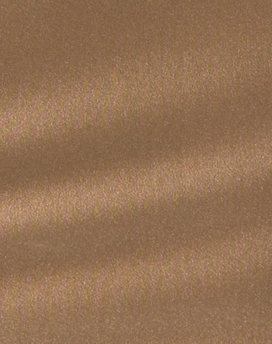 Selah Bodycon Kleid aus Nylon Gold - Image 5