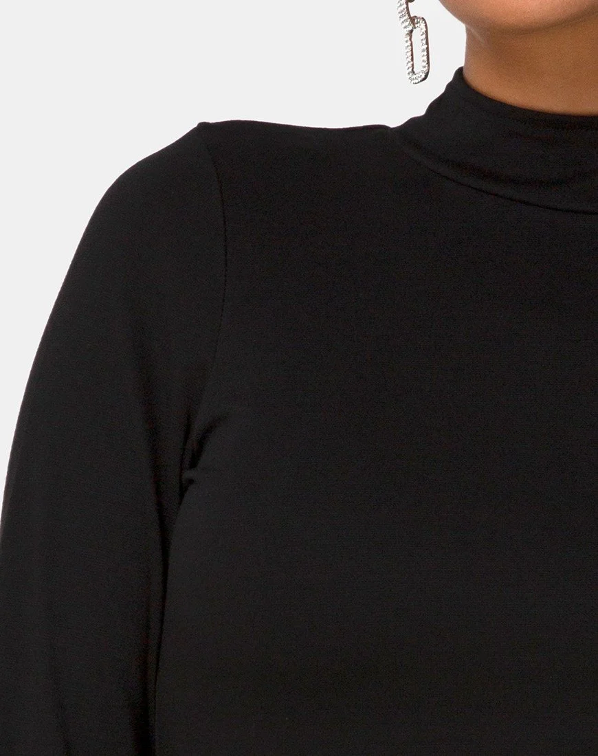 Sellio Kleid aus schwerem Lycra Schwarz - Image 6