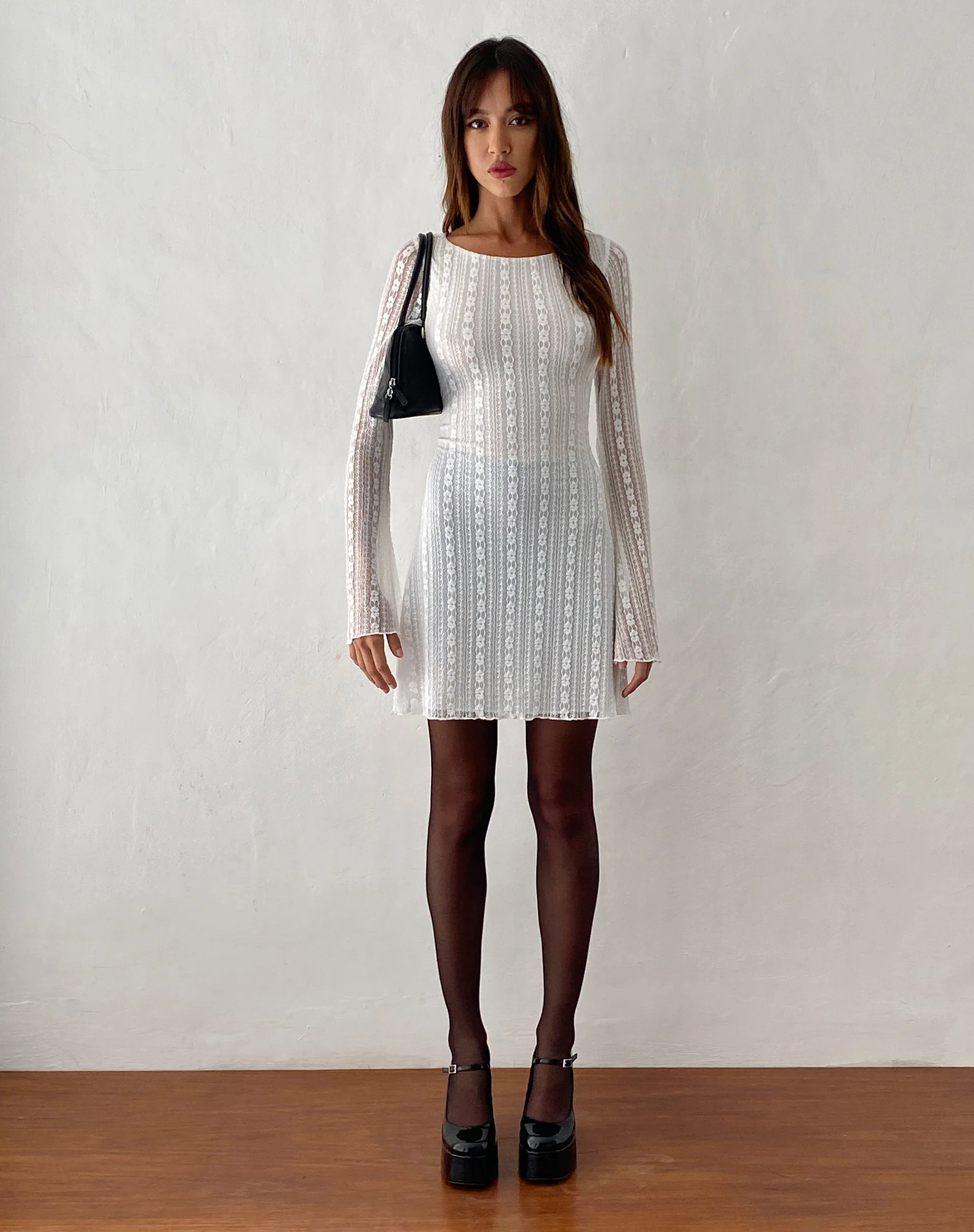 Senna Minikleid aus Spitze Weiß - Image 3