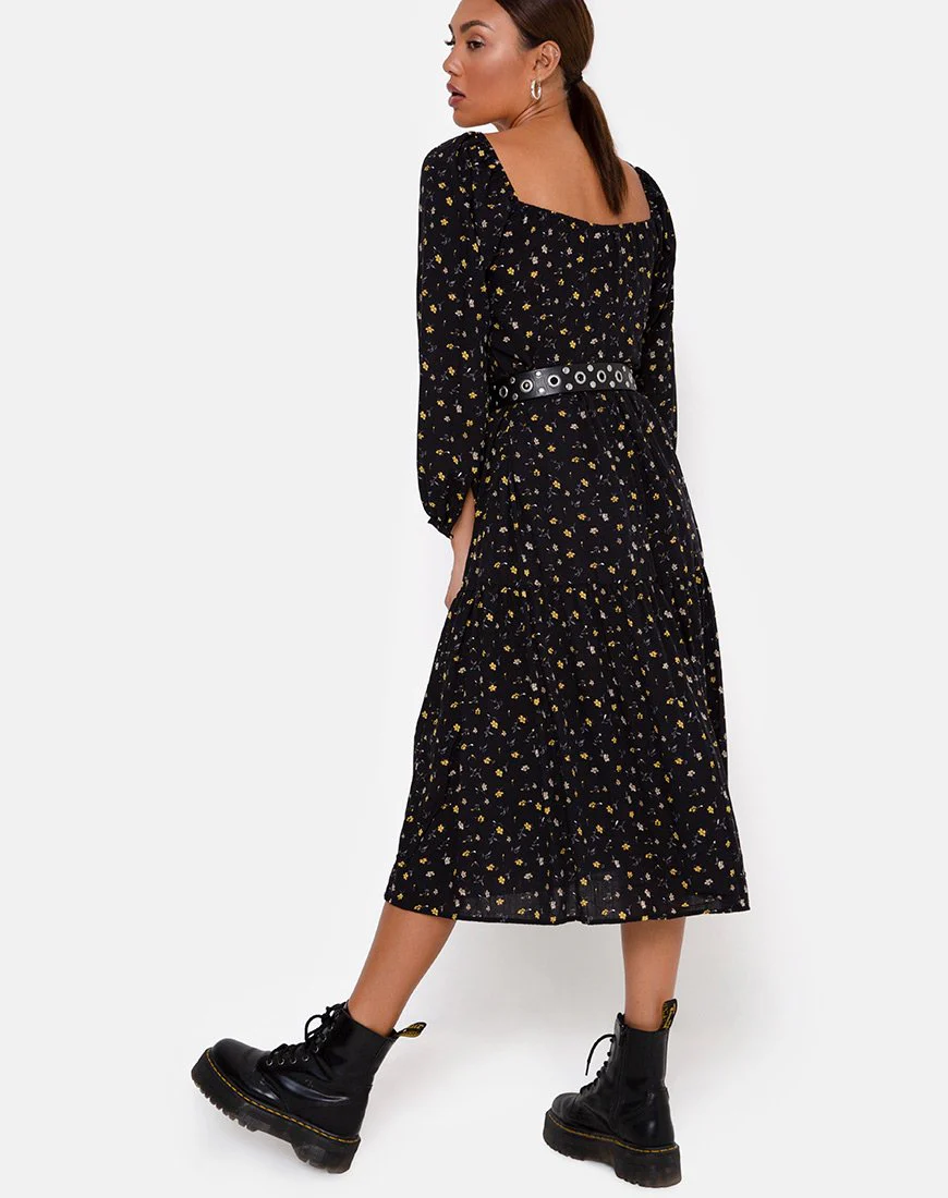 Senora Kleid in Pretty Petal Schwarz - Image 2
