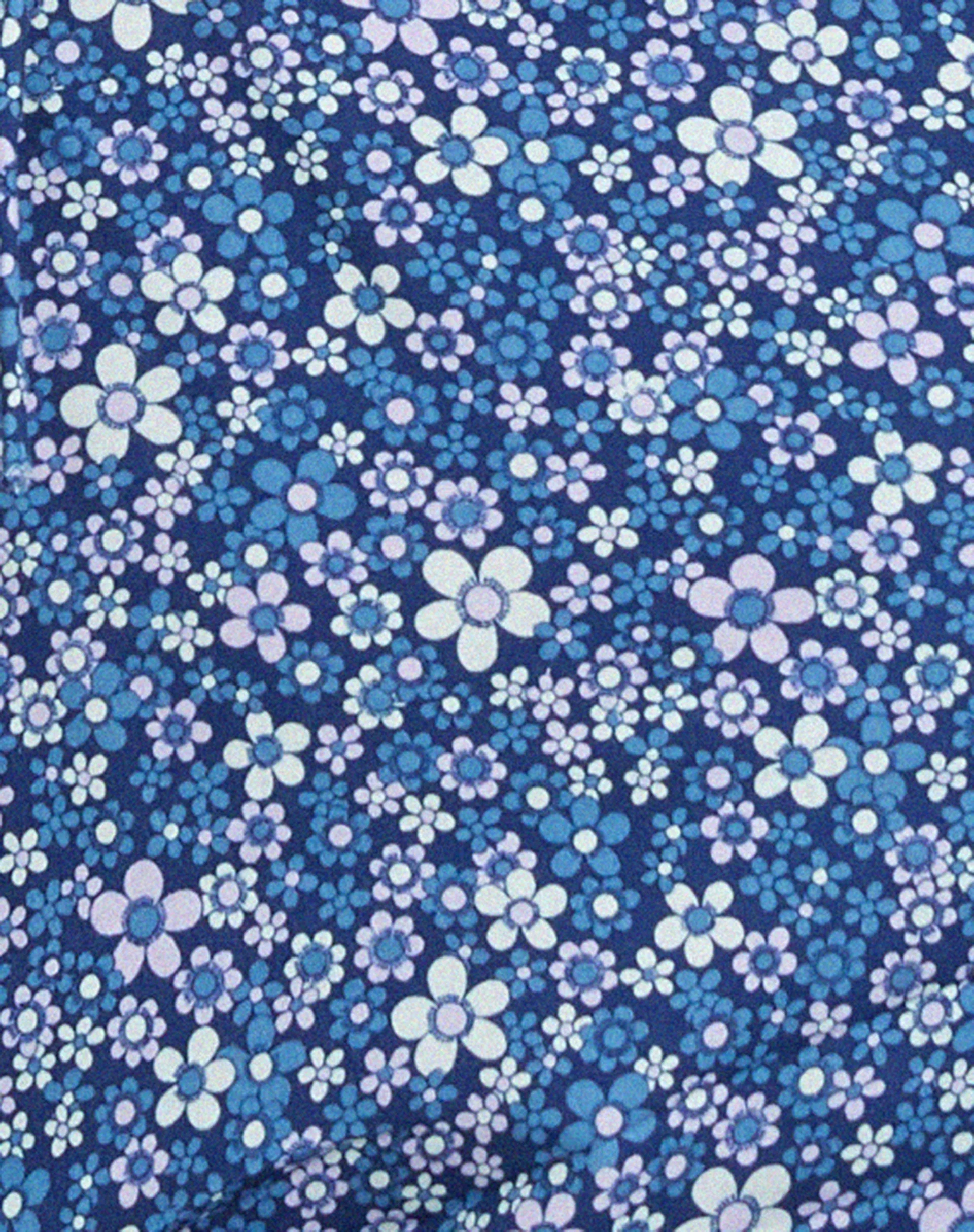 Senora Minikleid in Retro Floral Blau - Image 5