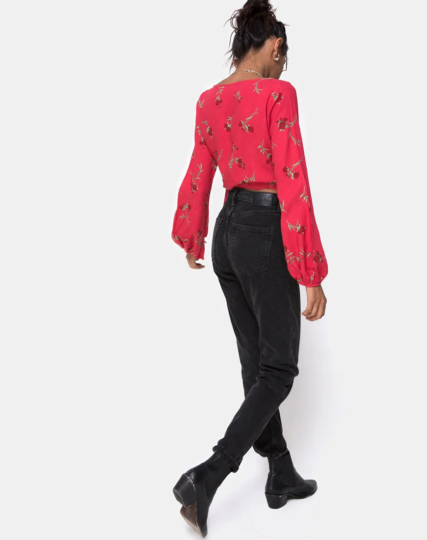 Sepra Wickeloberteil in Rouge Rose Pink - Image 4