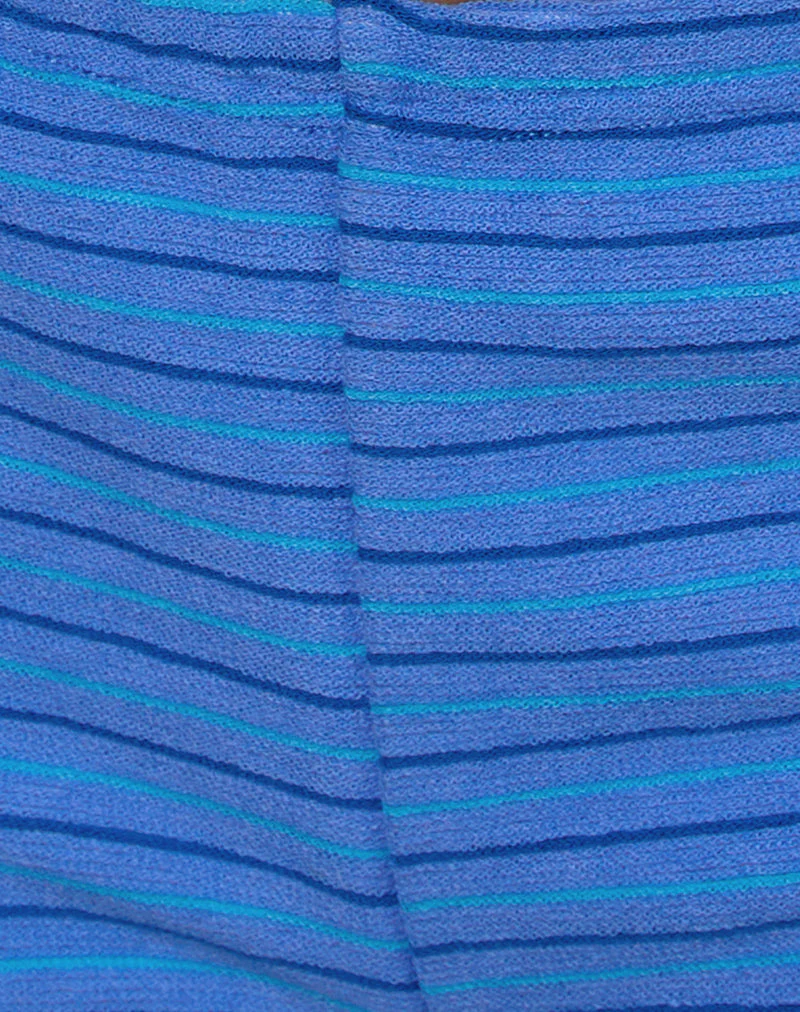 Sera Short in Frottee blau gestreift - Image 6