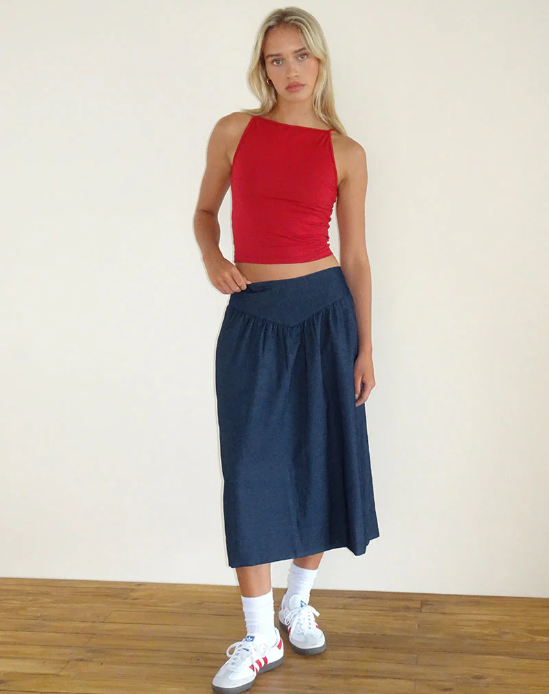 Seraya Midirock aus Denim Chambray Indigo - Image 2