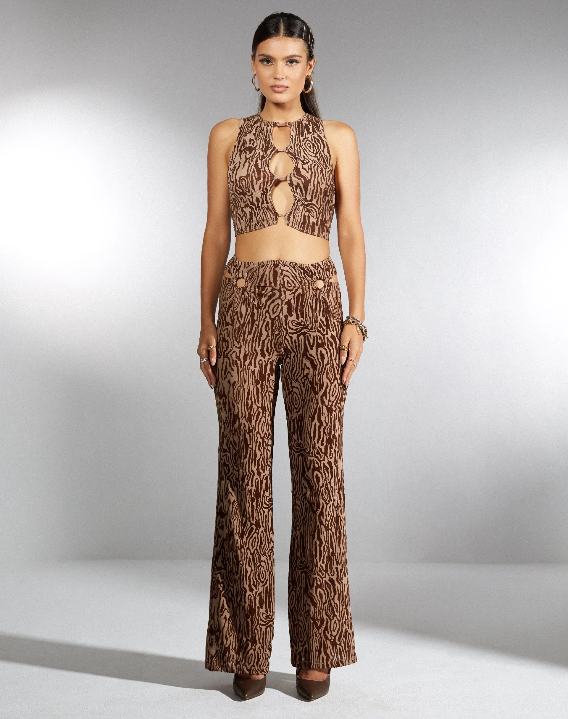 Sesaot Schlaghose in Animal Ripple Flock - Image 4