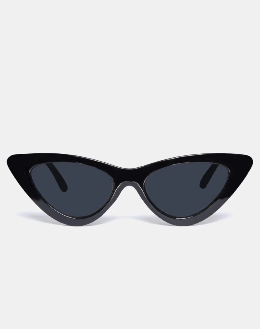 Kylie Sonnenbrille in Schwarz Grau