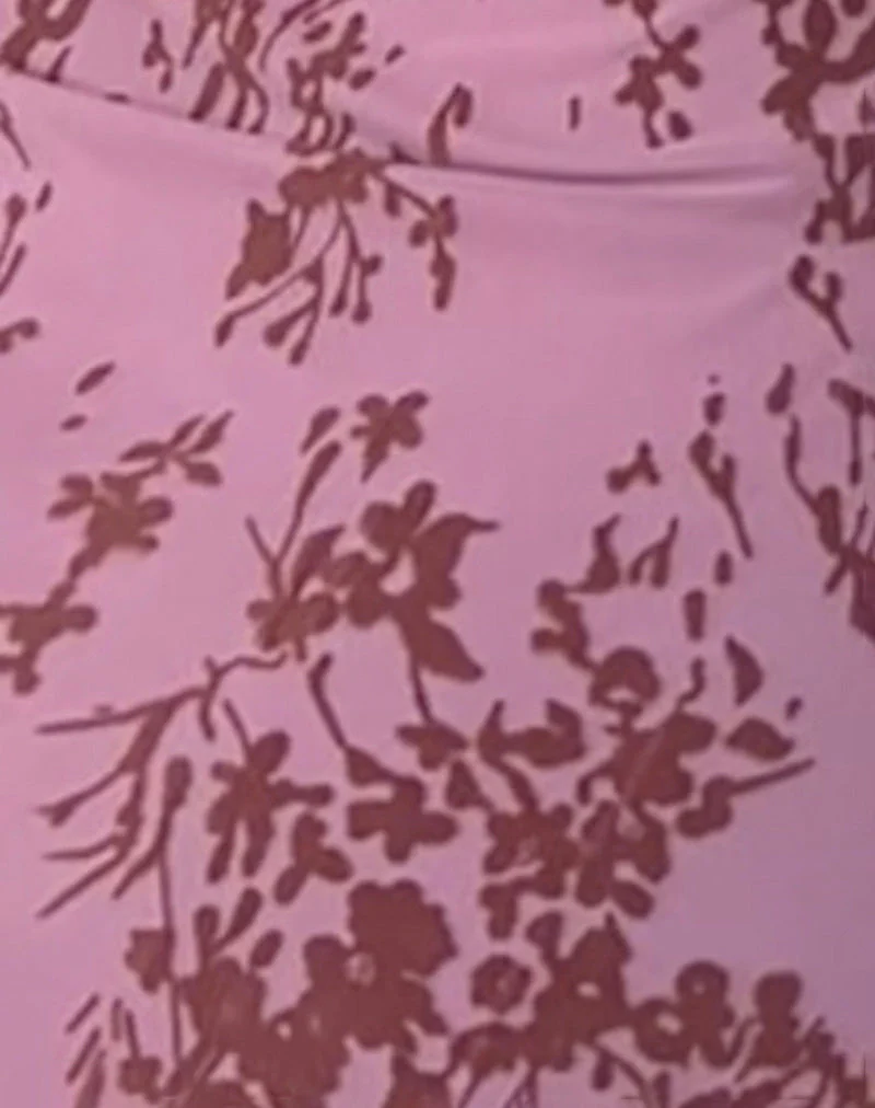 Sevila Langärmeliges Minikleid in Botanic Mauve - Image 6