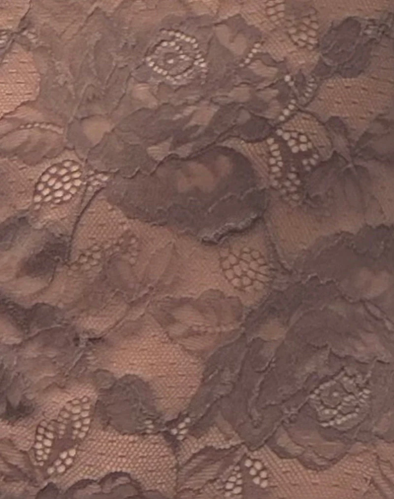 Sevila Langärmeliges Minikleid in Dunkelbraun - Image 8