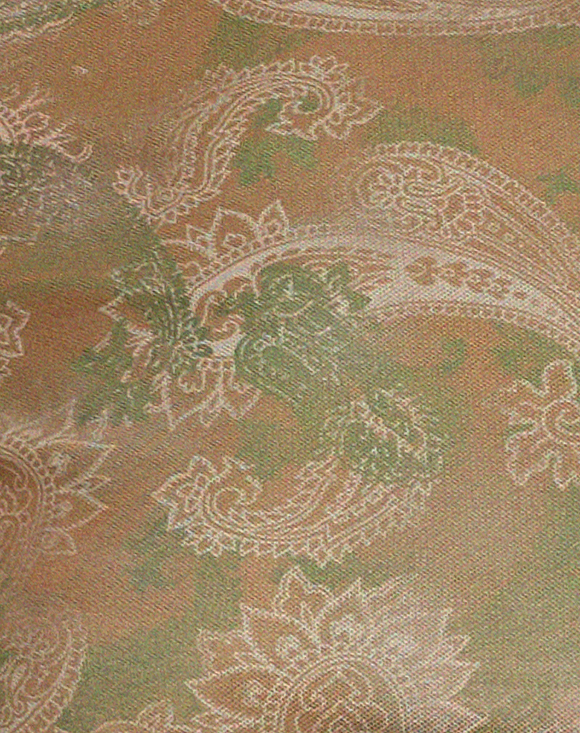 Sevila Langärmeliges Minikleid aus Mesh mit tonalem Paisley Grün - Image 6