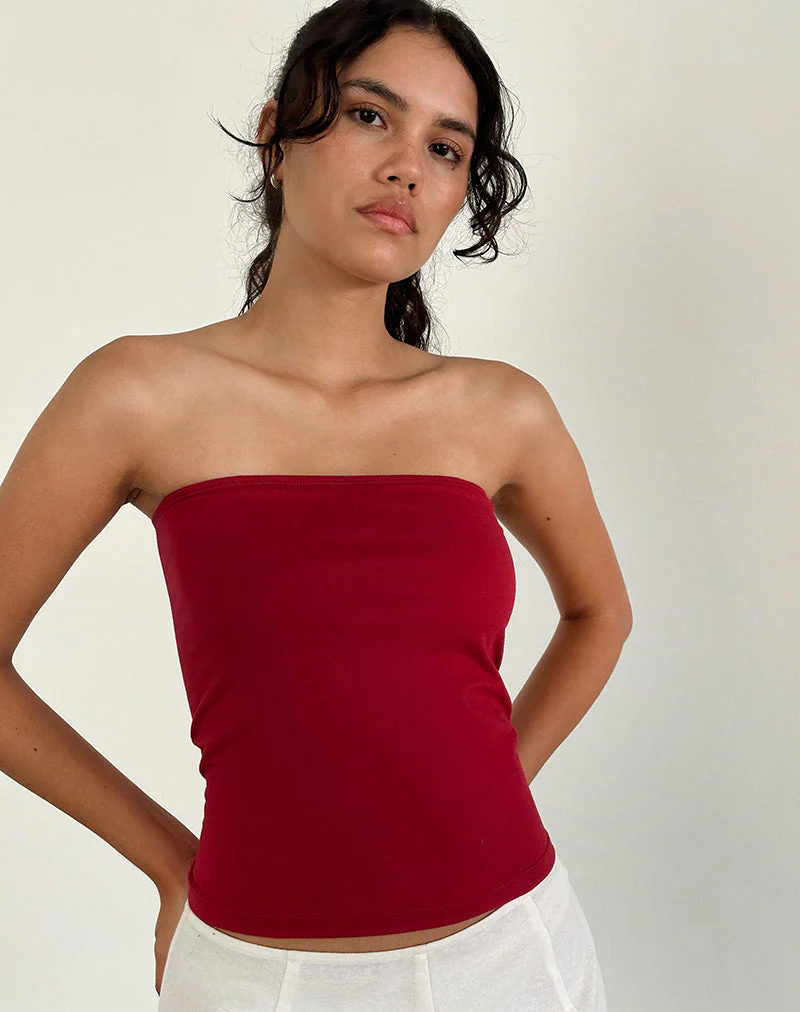 Shaelo Bandeau-Top in Adrenalinrot - Image 5