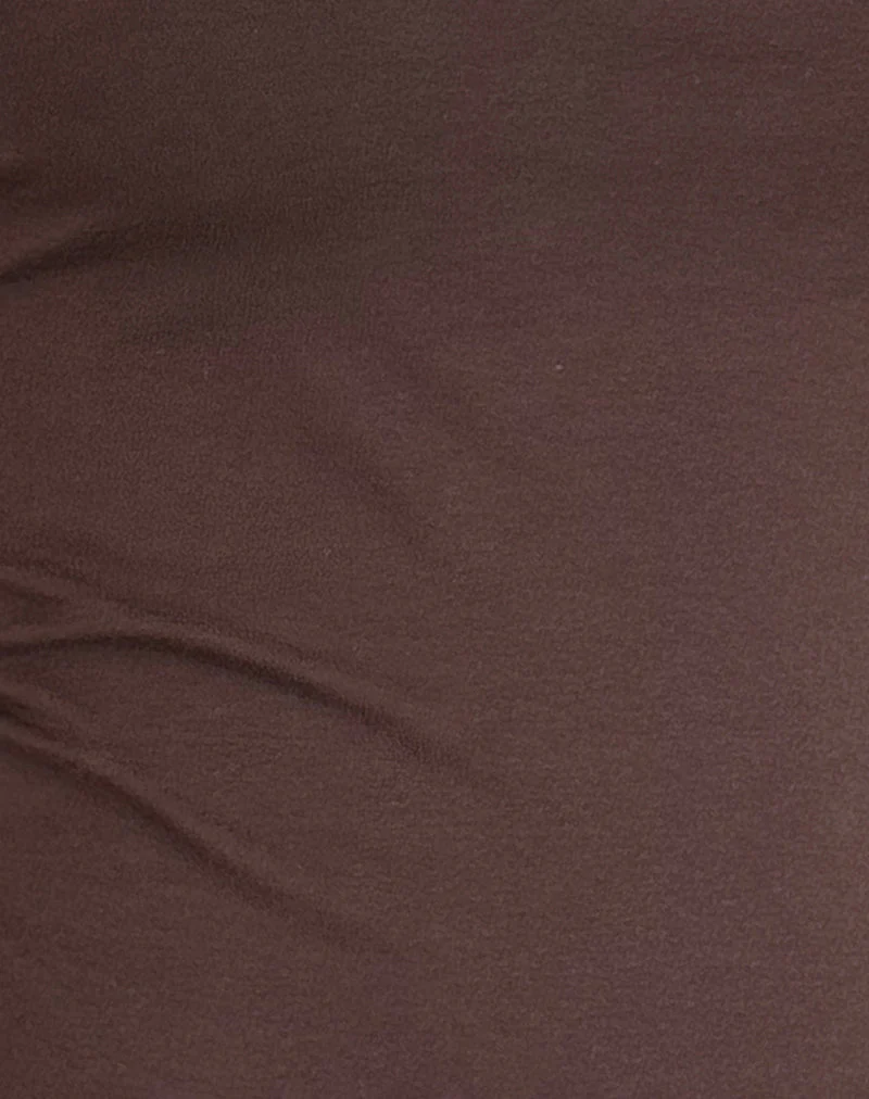 Shaelo Bandeau-Oberteil in tiefem Mahagoni - Image 6