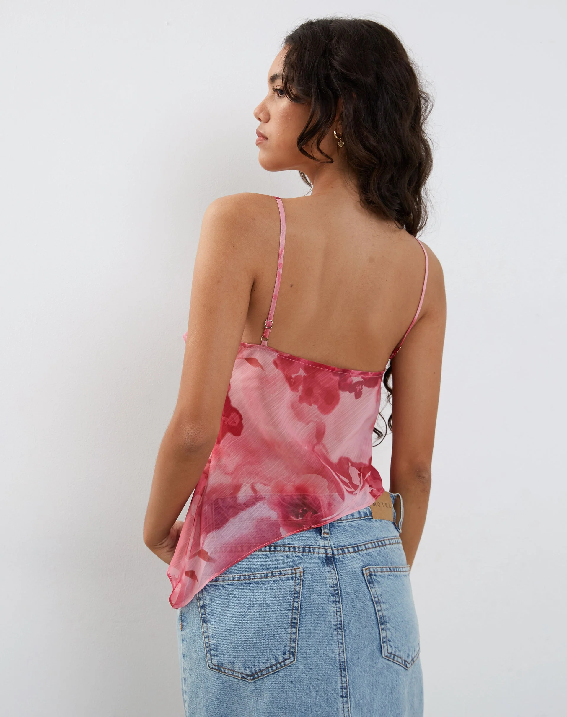 Shahira Top in Watercolour Floral Pink - Image 4