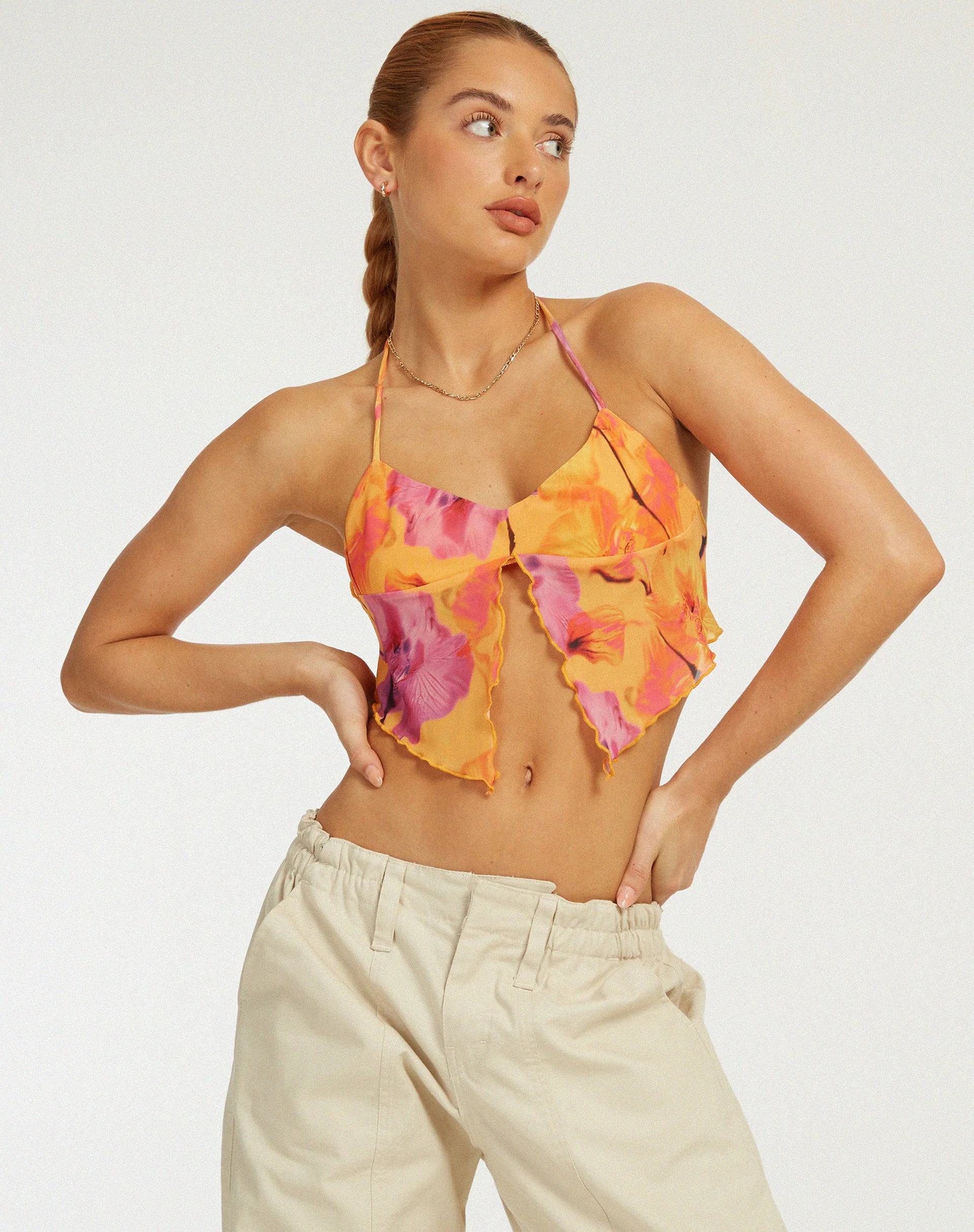 Schamanen-Cami-Top in Blurred Orchid Peach