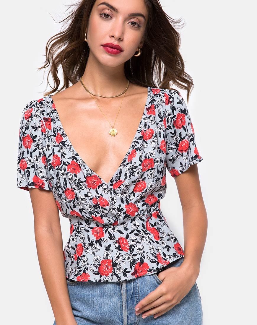 Shanina Oberteil in Blooming Rose