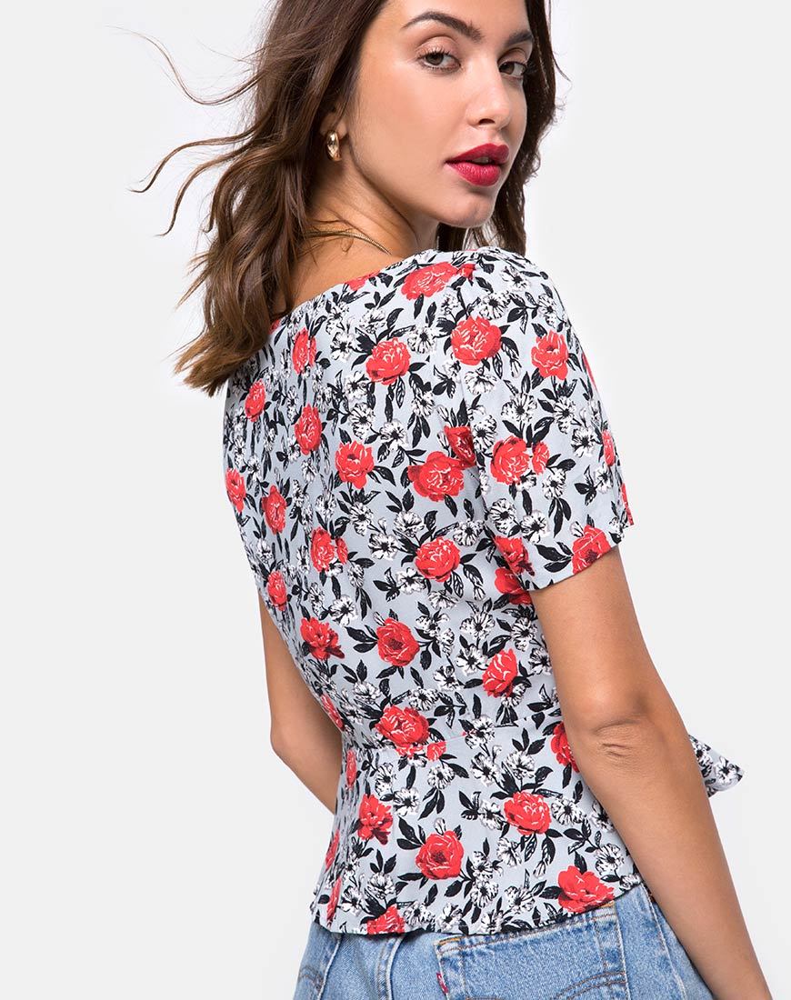 Shanina Oberteil in Blooming Rose - Image 2