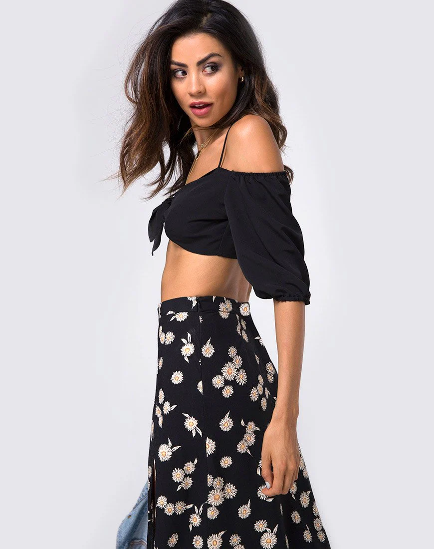 Shayk Maxirock in Grunge Daisy Floral - Image 2
