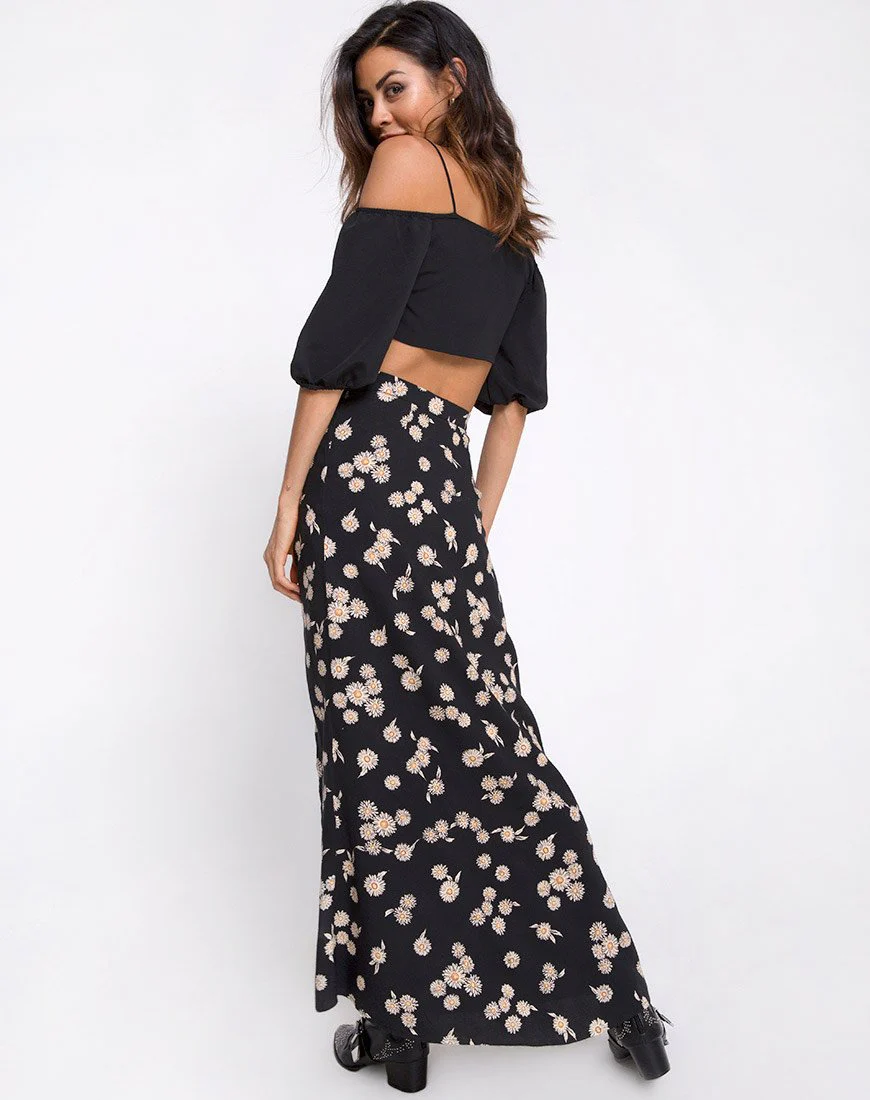 Shayk Maxirock in Grunge Daisy Floral - Image 4