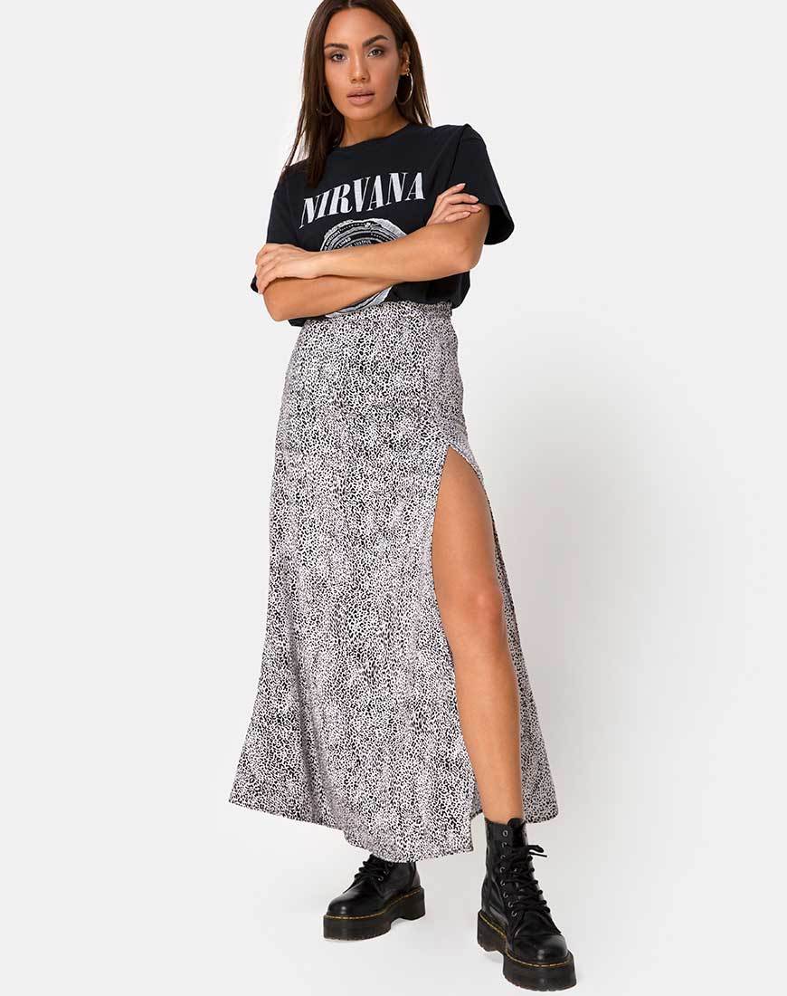 Shayk Midirock aus Leo Spot Schwarz und Weiß - Image 3