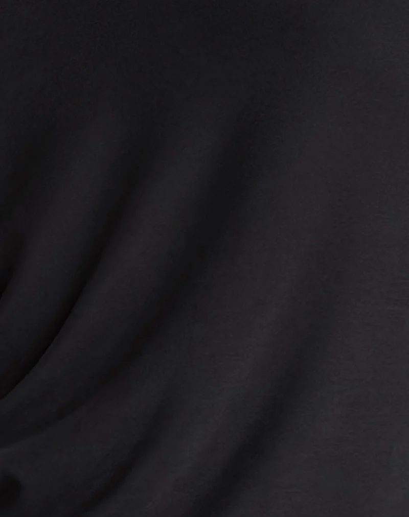 Shelisa Schlabber-Minikleid in Schwarz - Image 6