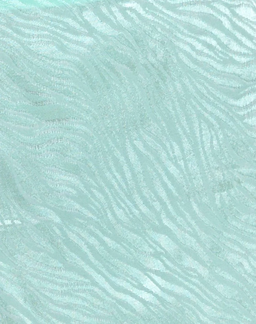 Shenka Minirock in Zebra Aquamarin - Image 5