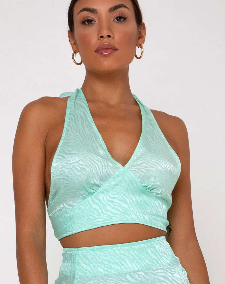 Shenka Minirock in Zebra Aquamarin - Image 6