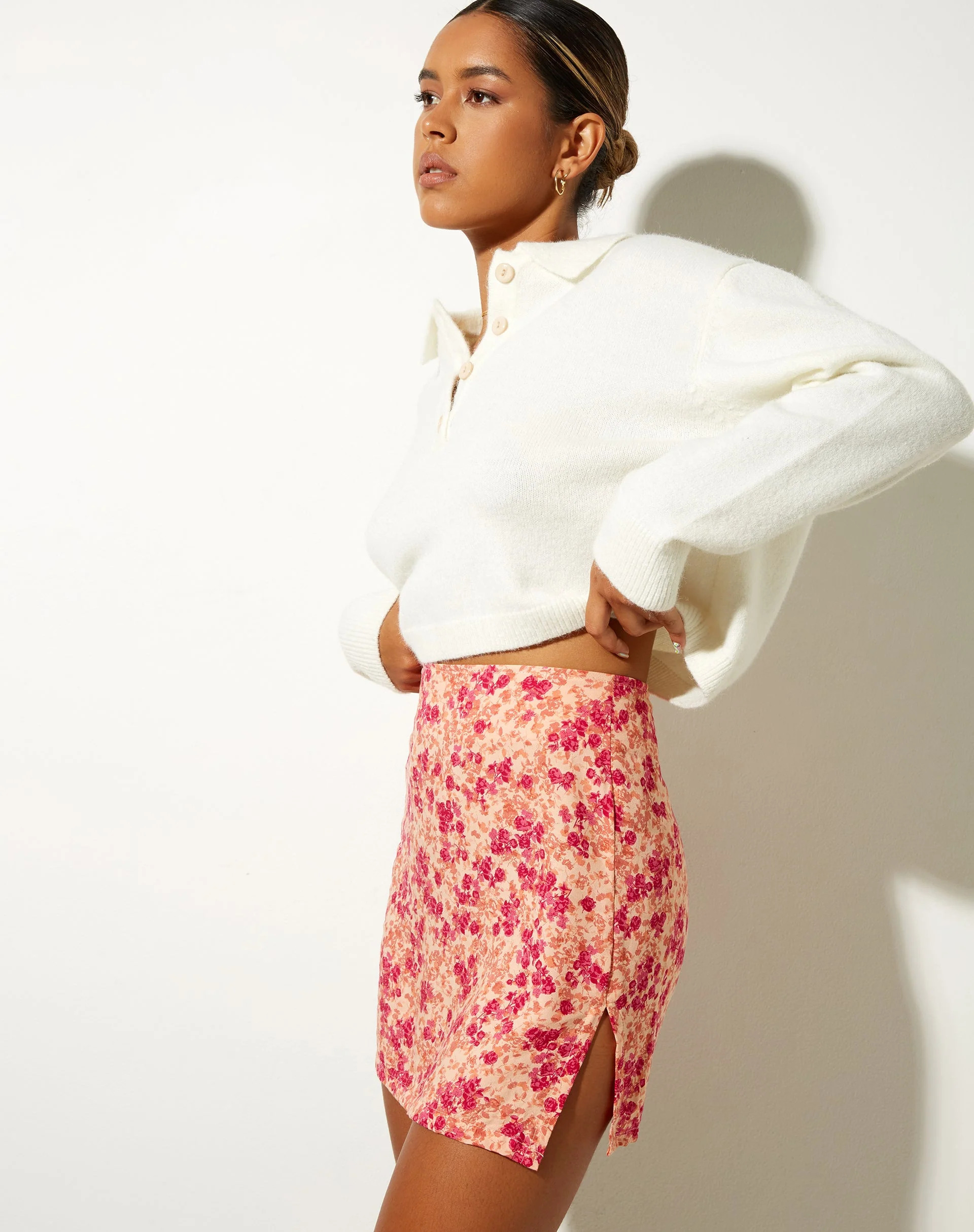 Sheny Minirock in Dunkle Wildblume Cantaloupe - Image 4