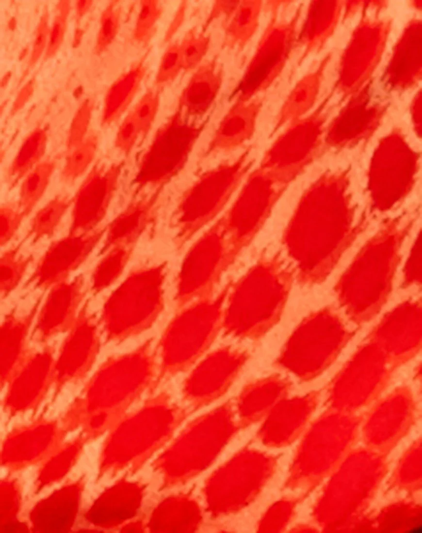 Sheny Minirock in Farbverlauf Gepard Tangerine - Image 7