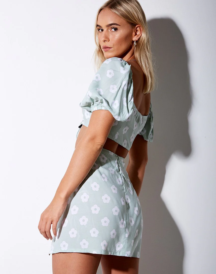 Sheny Minirock in Sage Daisy - Image 4