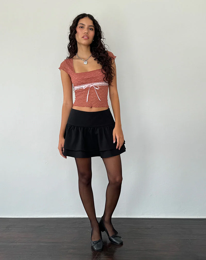 Sherine Spitzen-Top in verwelktem Rosa - Image 5