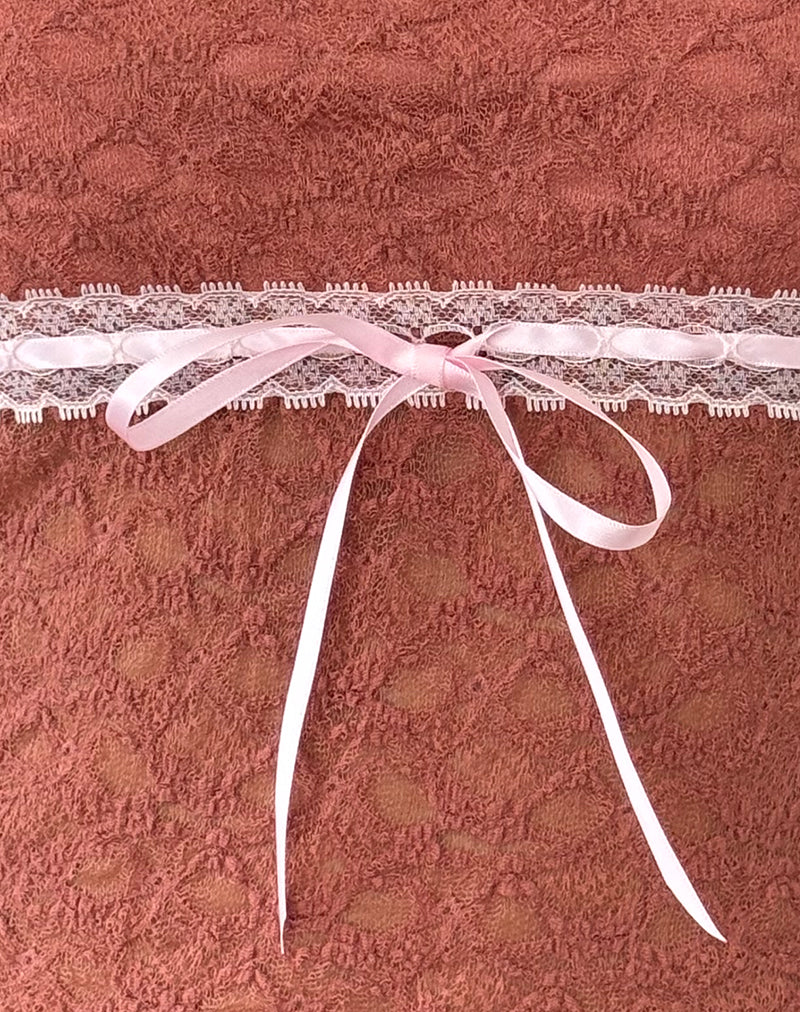 Sherine Spitzen-Top in verwelktem Rosa - Image 6