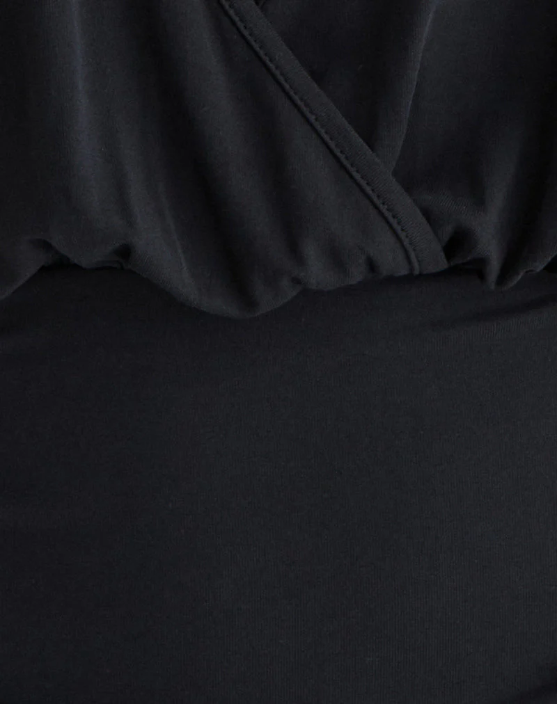 Sherlyn Neckholder-Top aus Cupro Schwarz - Image 6