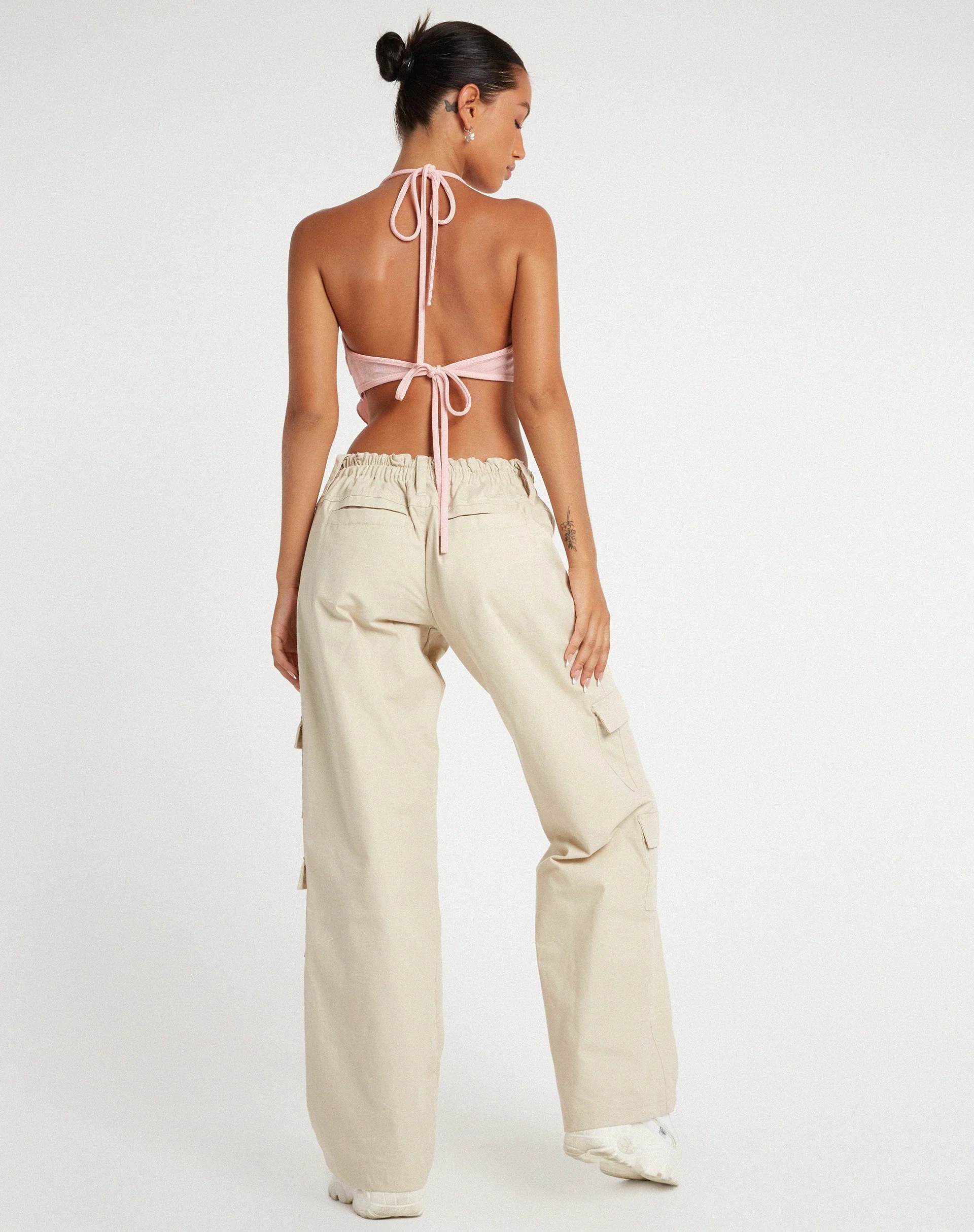 Shima Top aus Krepp in Babyrosa - Image 4