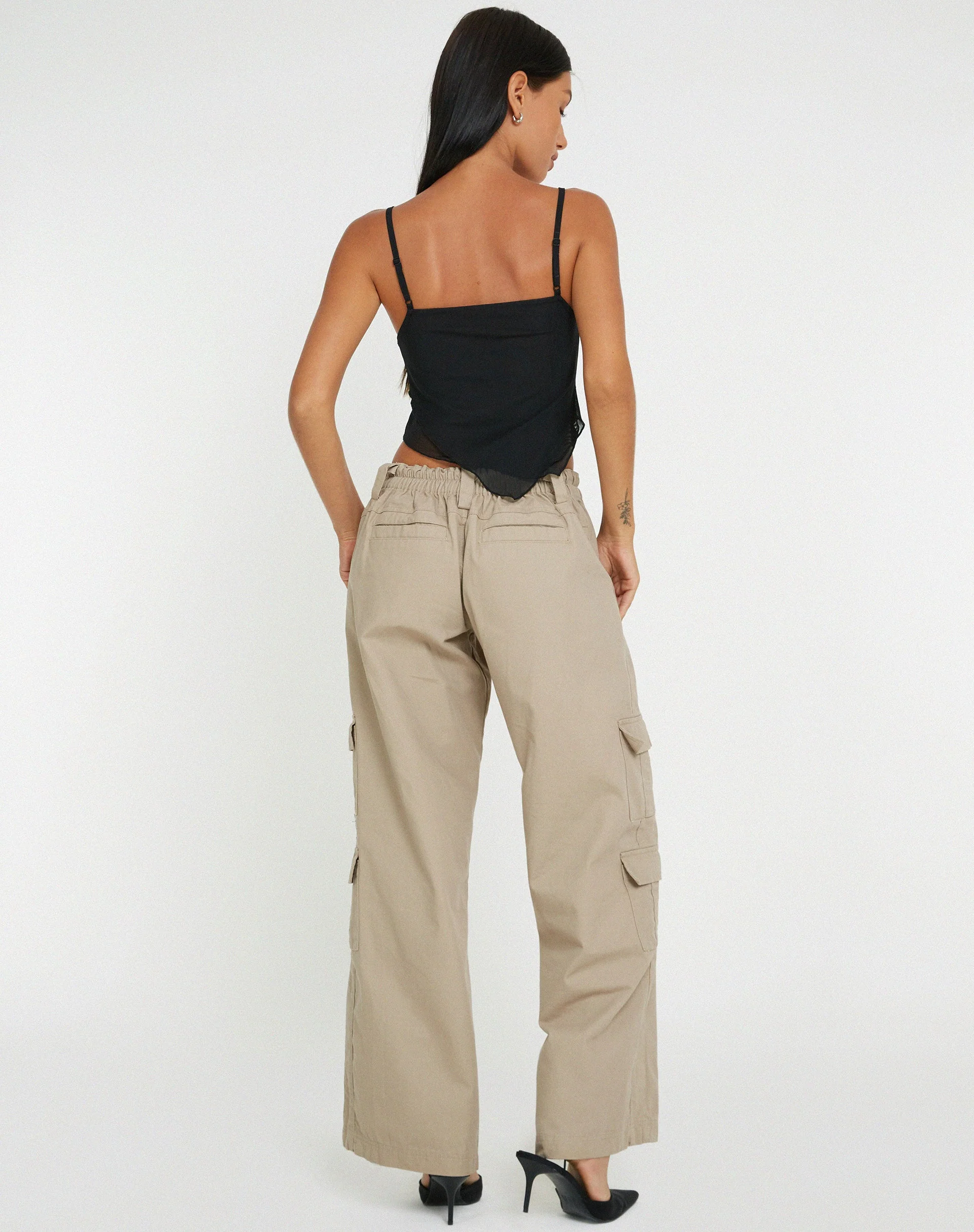 Shindu Top aus Mesh Schwarz - Image 4