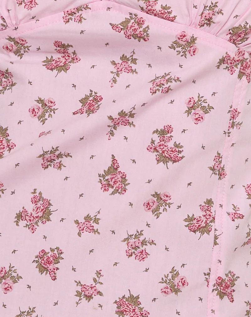 Shiroy Top in Floral Romance Rosa - Image 5