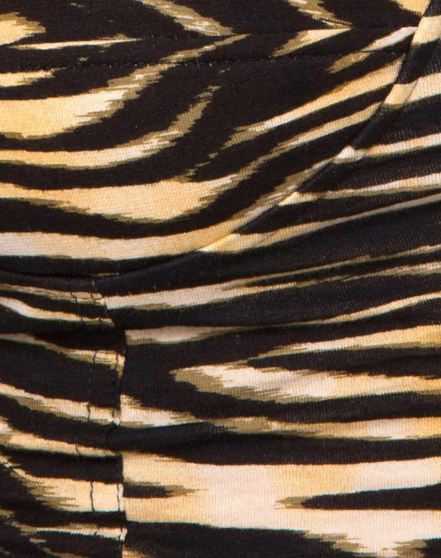 Shistra Cropped Top in Zip's Zebra Braun - Image 5