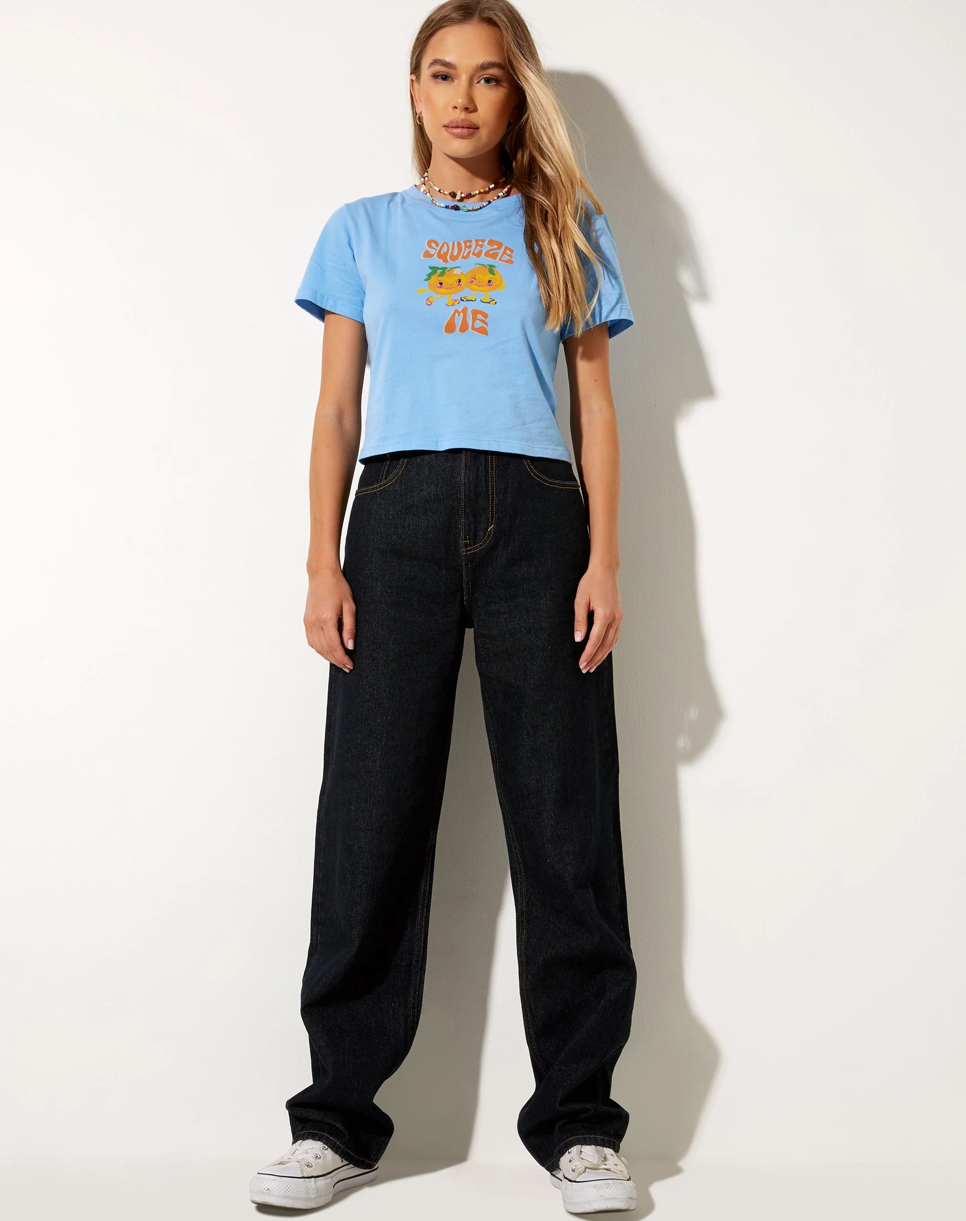 Shrunk Tee in Ozeanblau Squeeze Me - Image 2