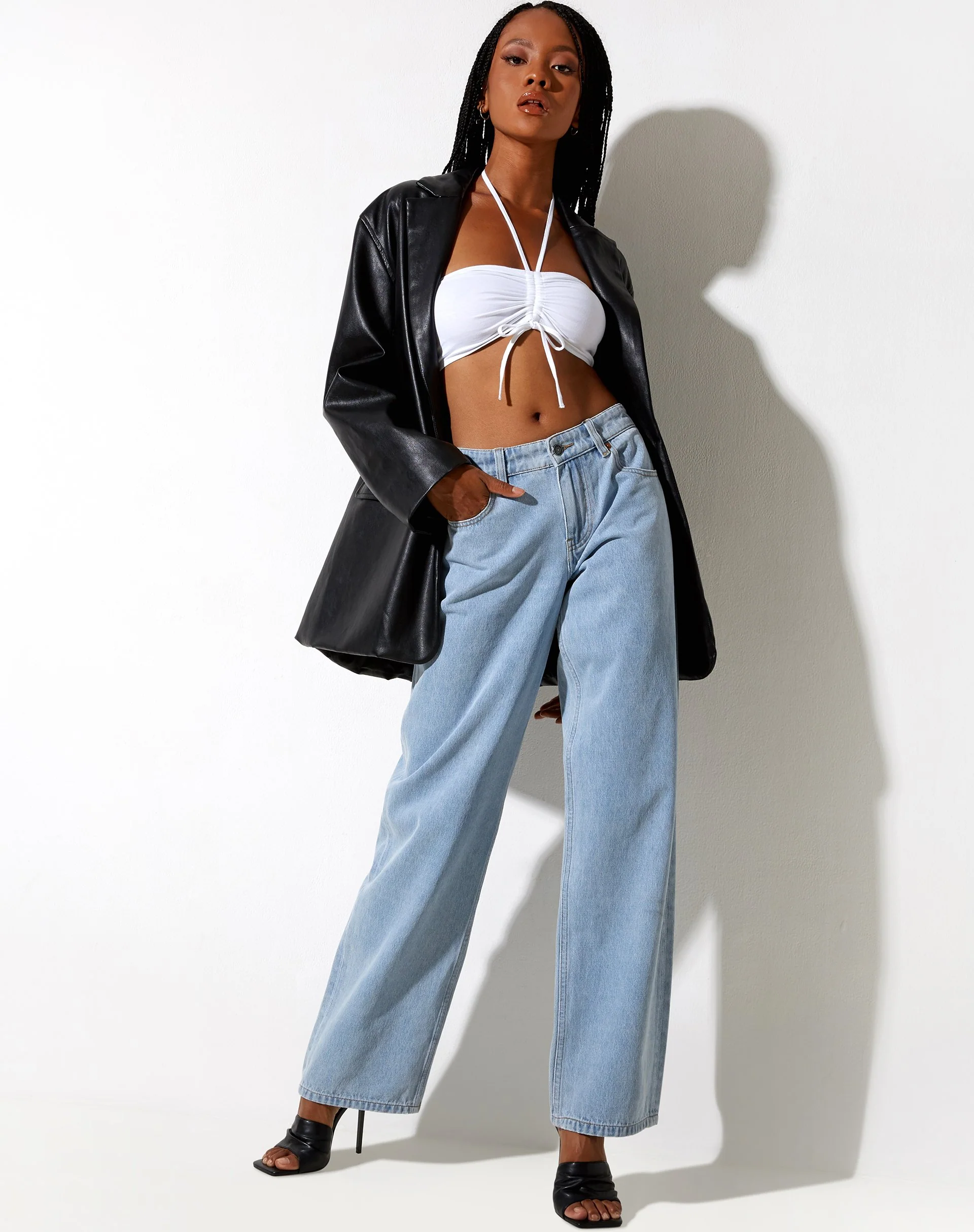 Shuji Crop Top in Weiß - Image 4